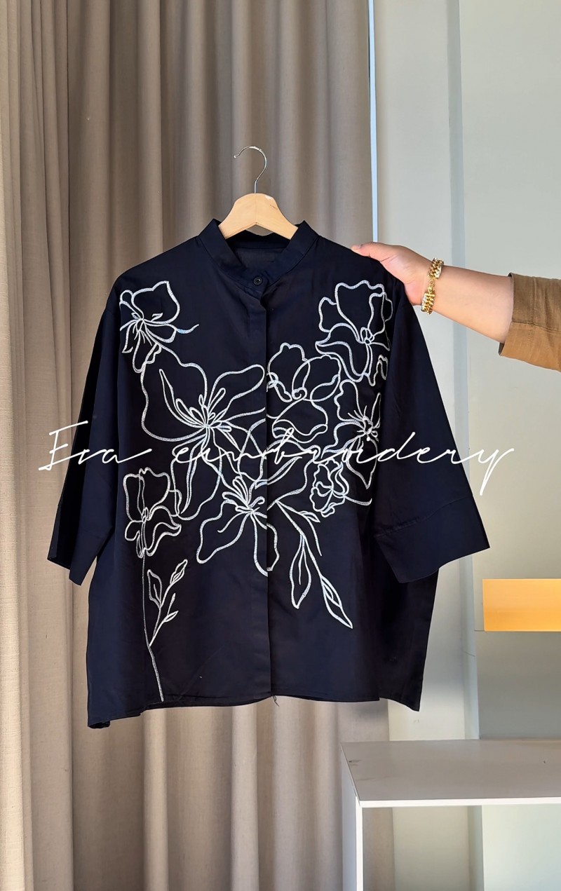 EVA EMBROIDERY BLACK (hot)
