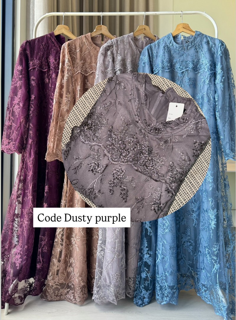 MALIKA ABAYA DUSTY PURPLE