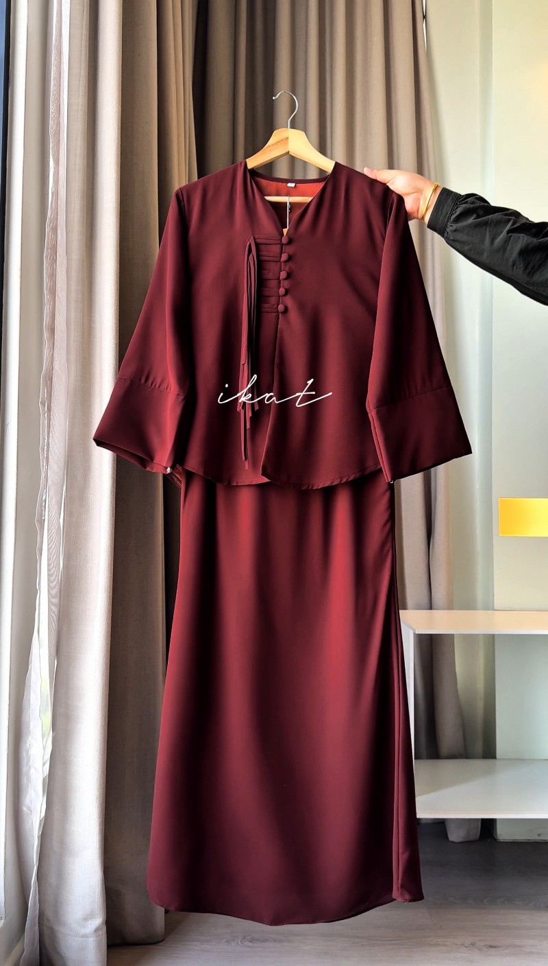 IKAT in rich brown
