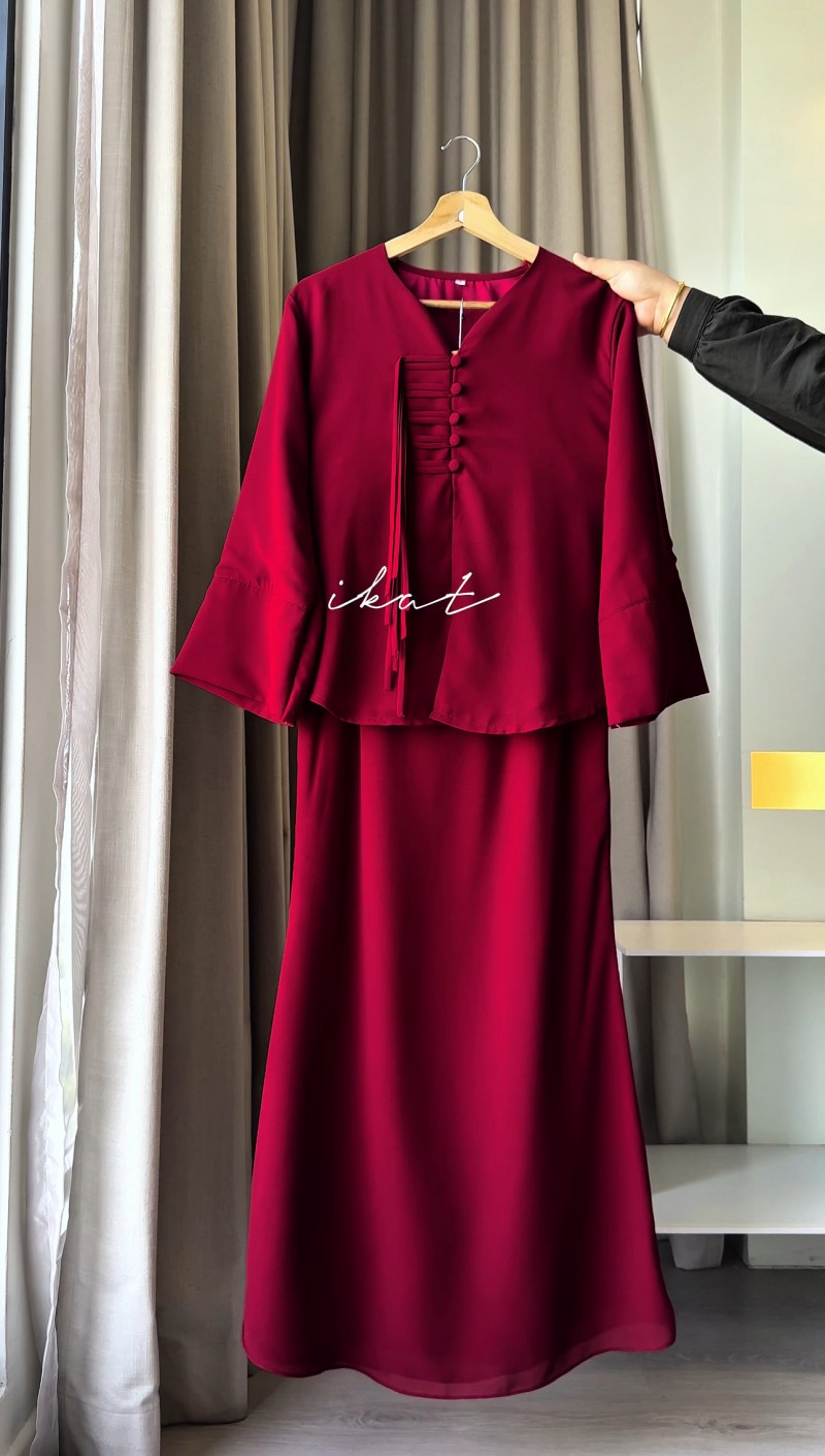 IKAT IN MAROON