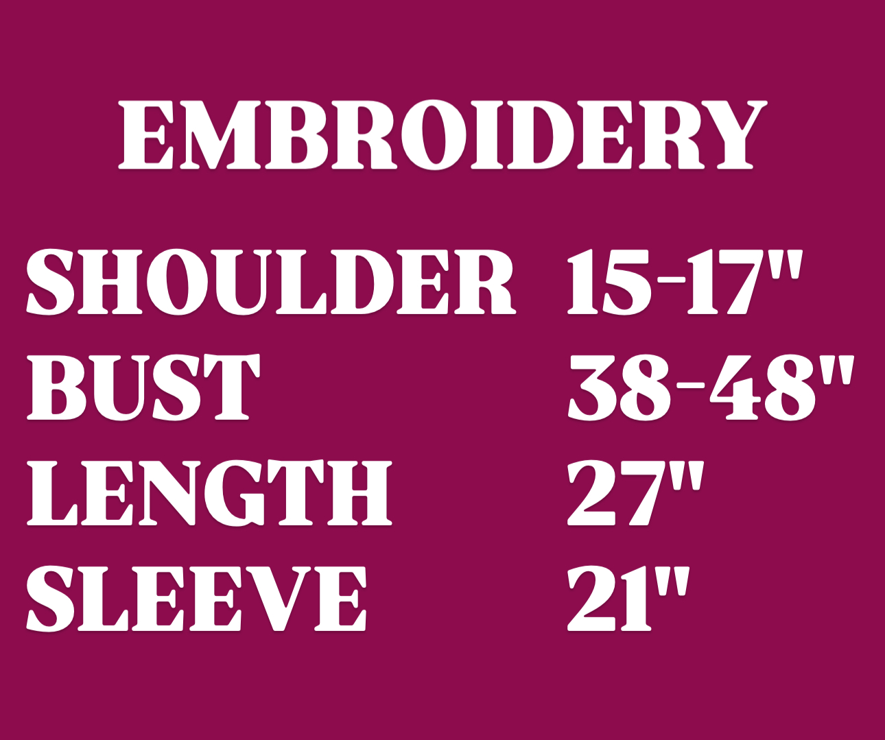 EMBROIDERY BLOUSE MAROON